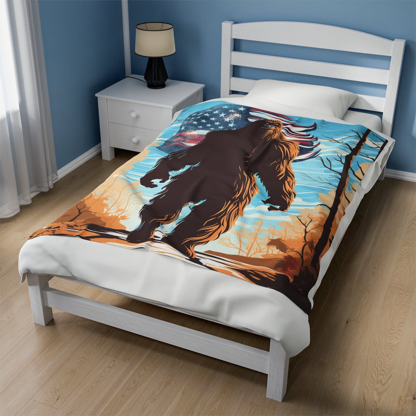 Big Foot Velveteen Plush Blanket - Various Sizes