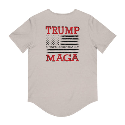 Unapologetically MAGA - Trump 2024 Curved Hem Tee