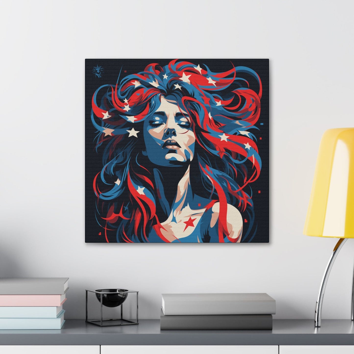 American Woman Framed Canvas Gallery Wraps