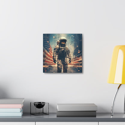 Astronaut in the City Canvas Gallery Wraps