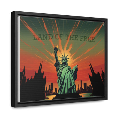 Land of the Free Framed Gallery Canvas Wrap