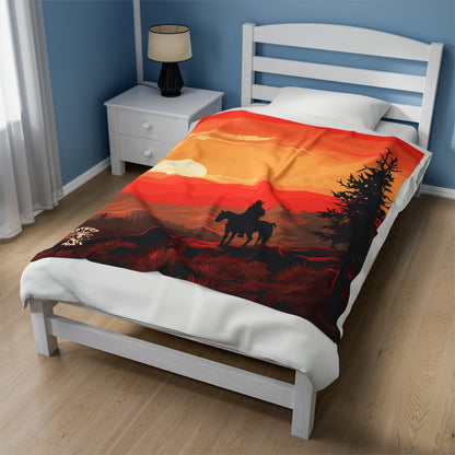 The Lone Ranger Velveteen Plush Blanket