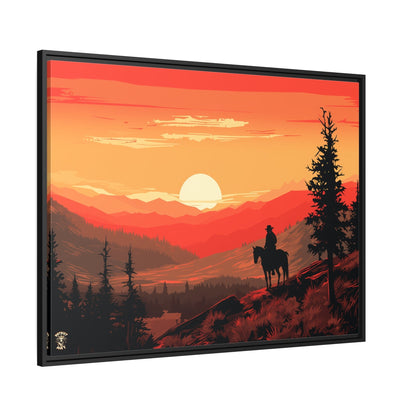 The Lone Ranger Matte Canvas, Black Frame