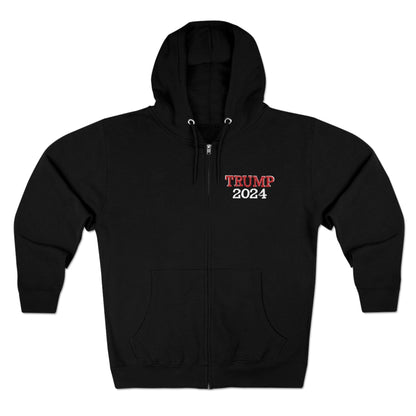 Unapologetically MAGA - Trump 2024 Zip-Up Hoodie