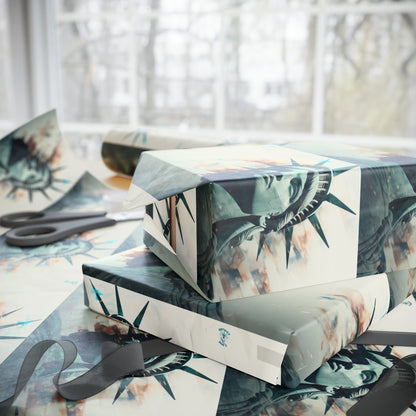 Lady Liberty's Close Up Wrapping Paper