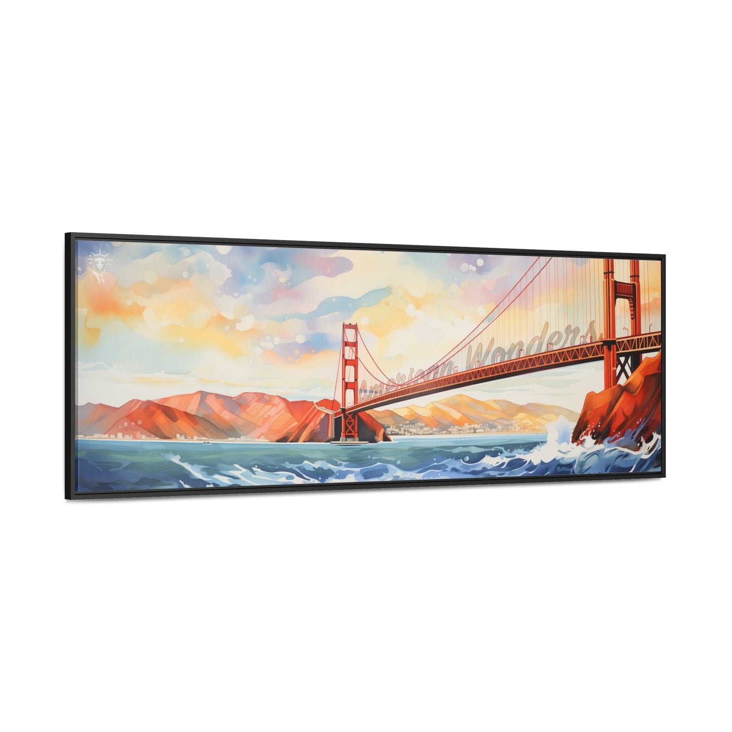 Golden Gate Bridge Framed Gallery Canvas Wraps