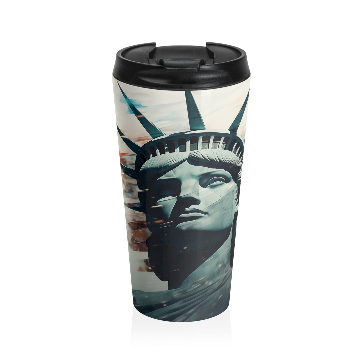 Lady Liberty Stainless Steel 15oz Travel Mug