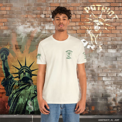 Patriot Art Army Green Stacked Logo T-Shirt