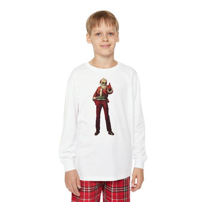 Santa Thumbs Up Youth Long Sleeve PJ Set