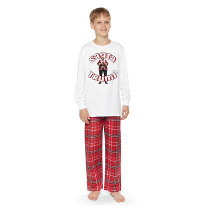 Santa Trump Youth Long Sleeve PJ Set