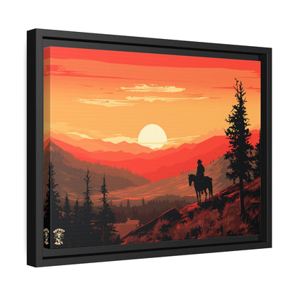 The Lone Ranger Matte Canvas, Black Frame