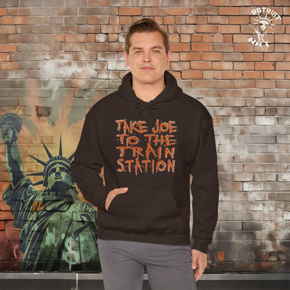 Trump Takes Joe to the "Train Station" Hoodie