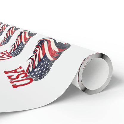 American Flag USA Wrapping Paper