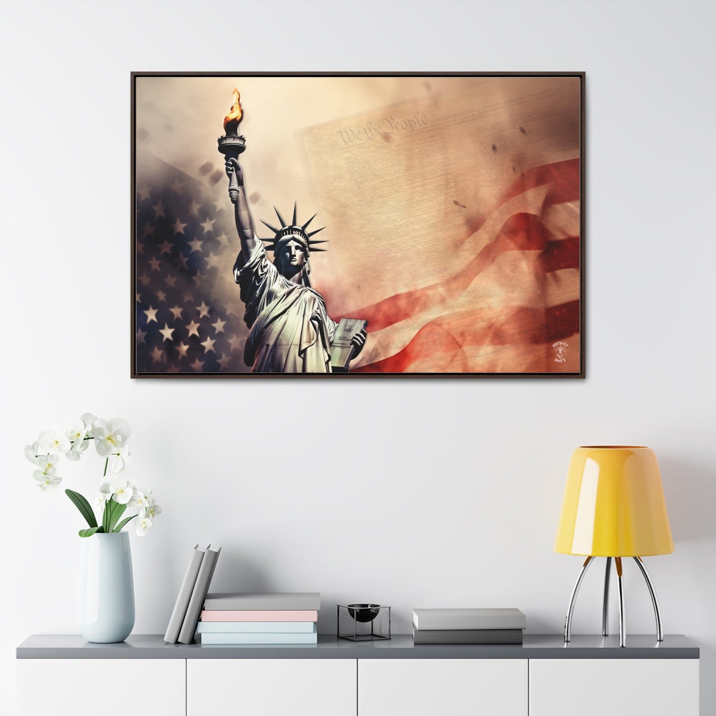 We the People Framed Gallery Canvas Wrap