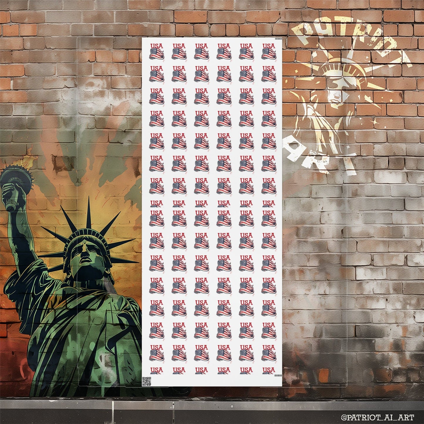 American Flag USA Wrapping Paper