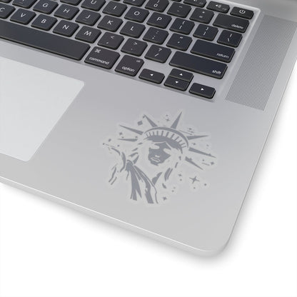 Lady Liberty Sticker - Light Grey Blue - Kiss-Cut Stickers