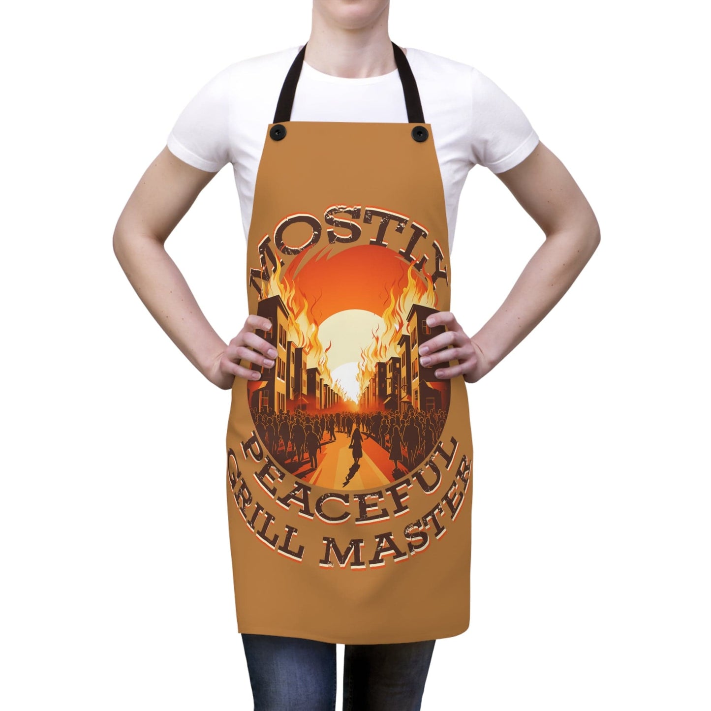 The Mostly Peaceful Grill Master Apron