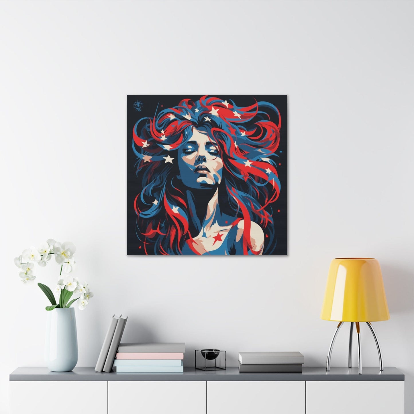 American Woman Framed Canvas Gallery Wraps