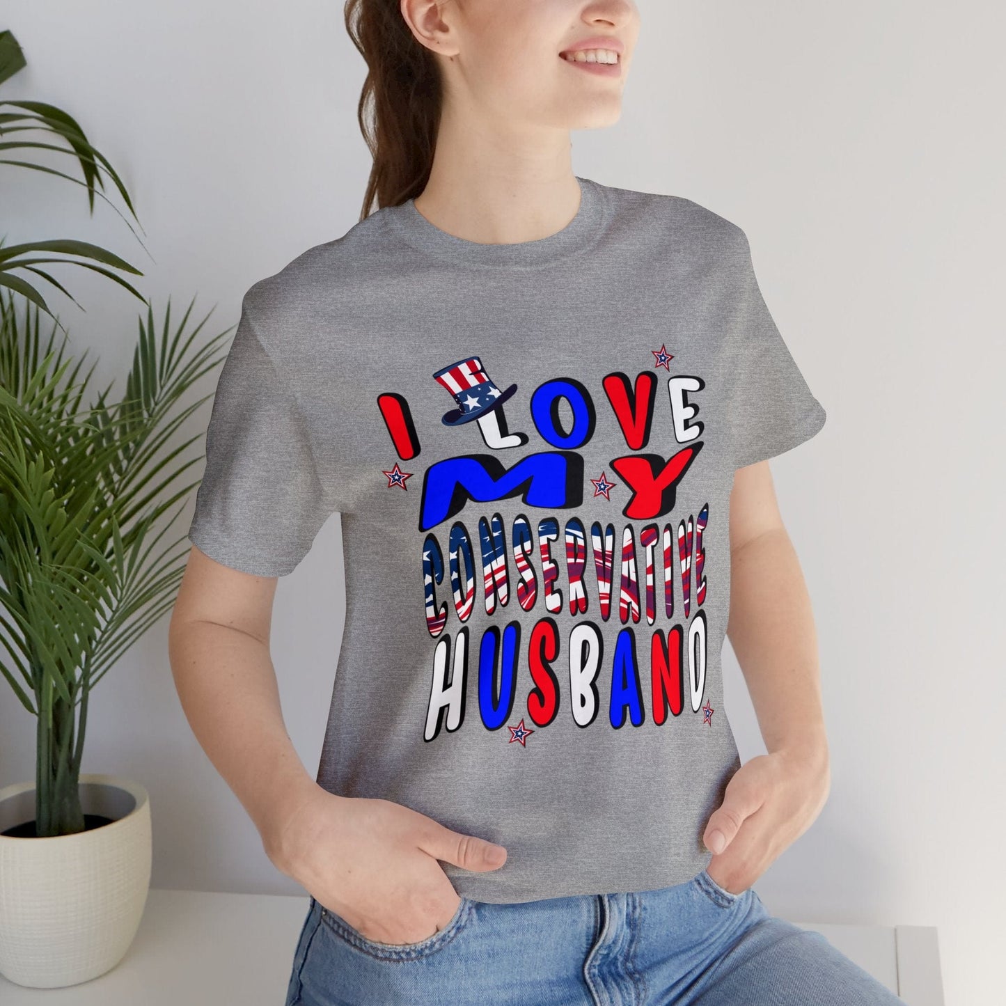 I Love My Conservative Husband T-Shirt