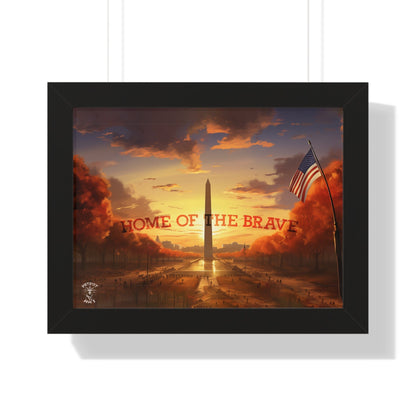 Home of the Brave Framed Poster