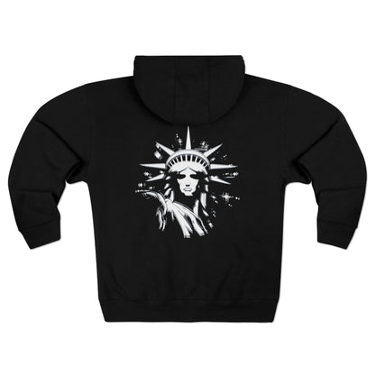 Lady Liberty Full Zip Hoodie - LIMITED EDITION - Monochrome