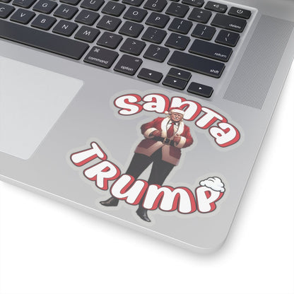 Santa Trump Kiss-Cut Stickers