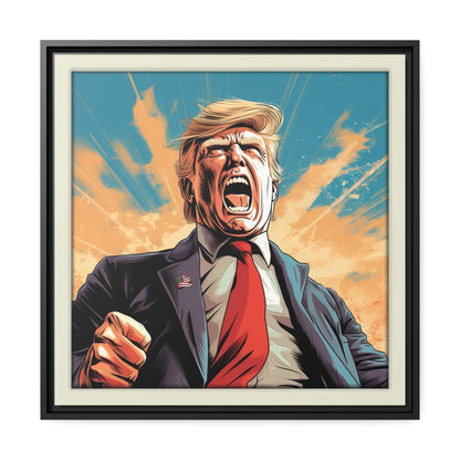 Trump Unleashed Matte Canvas, Black Frame