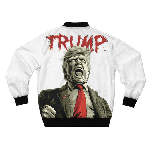 Trump 2024 Unleashed Monochrome Bomber Jacket