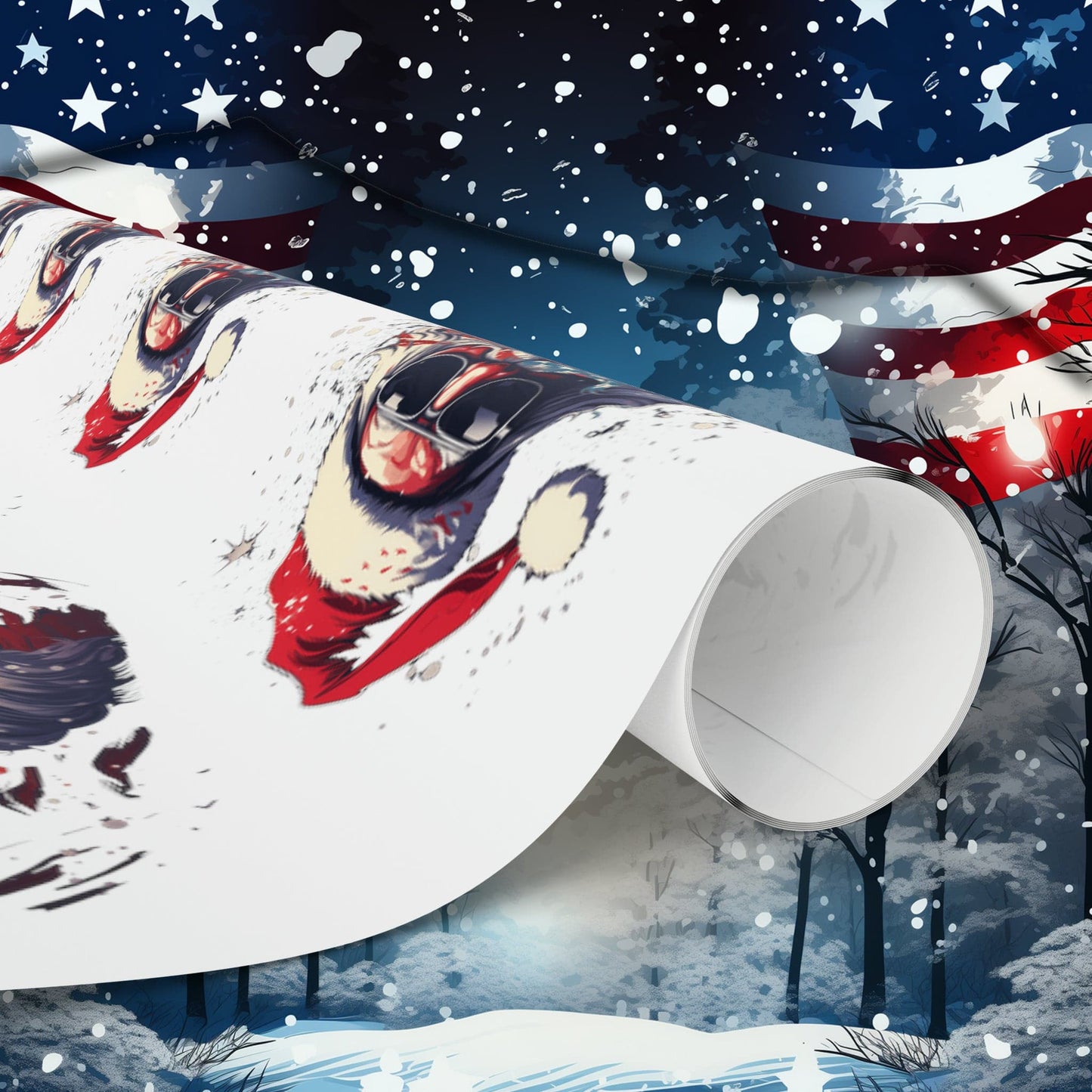 Patriotic Santa Paper