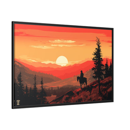 The Lone Ranger Matte Canvas, Black Frame