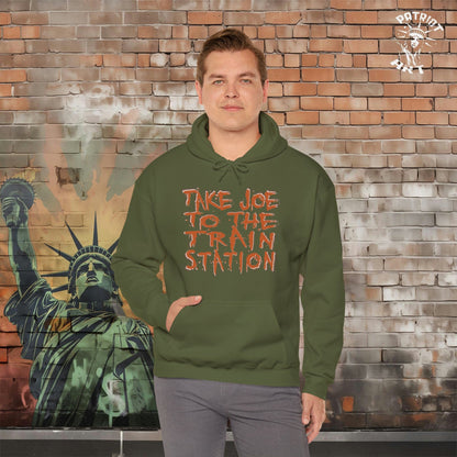 Trump Takes Joe to the "Train Station" Hoodie