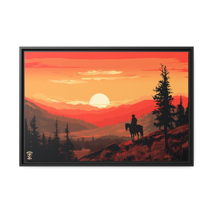 The Lone Ranger Matte Canvas, Black Frame