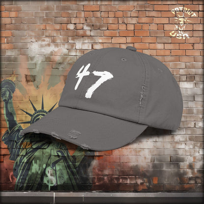 47 Distressed Cap