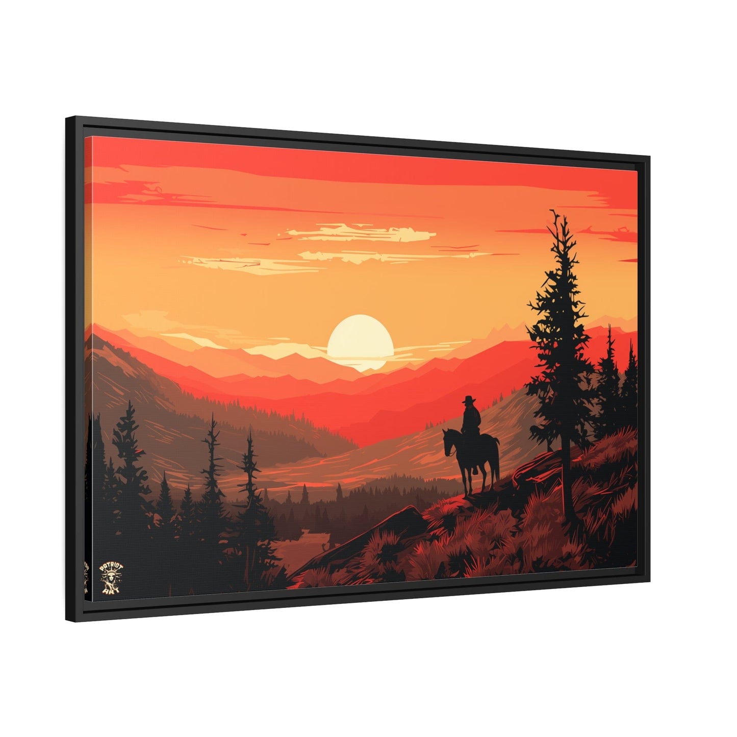 The Lone Ranger Matte Canvas, Black Frame