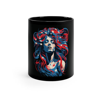 American Woman 11oz Black Mug