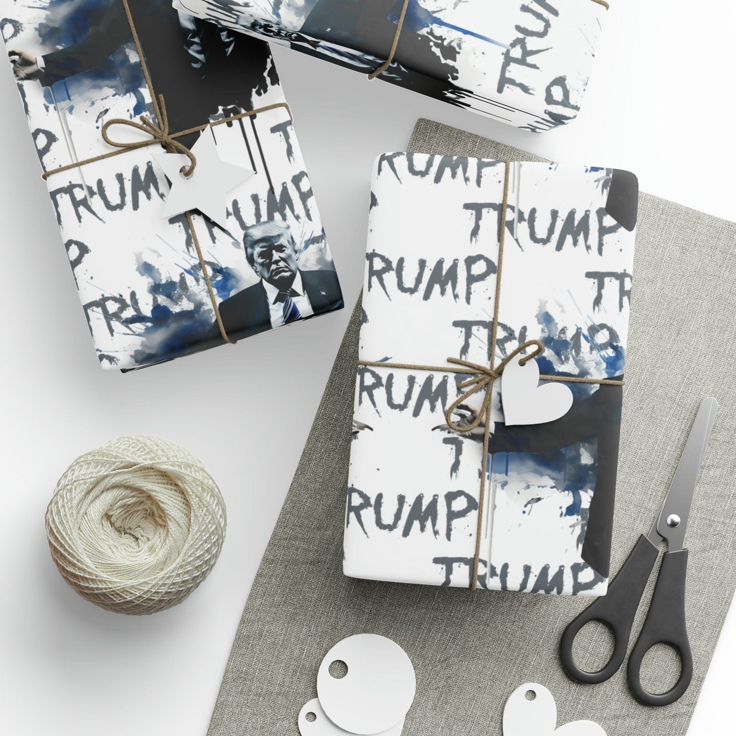 Trump Inkblot Design Wrapping Paper