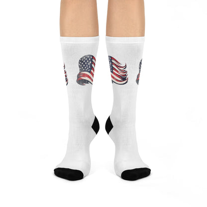 American Flag Cushioned Crew Socks