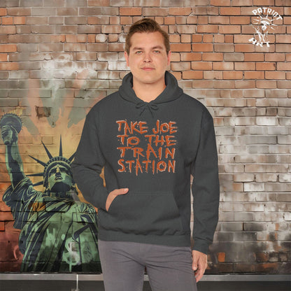 Trump Takes Joe to the "Train Station" Hoodie