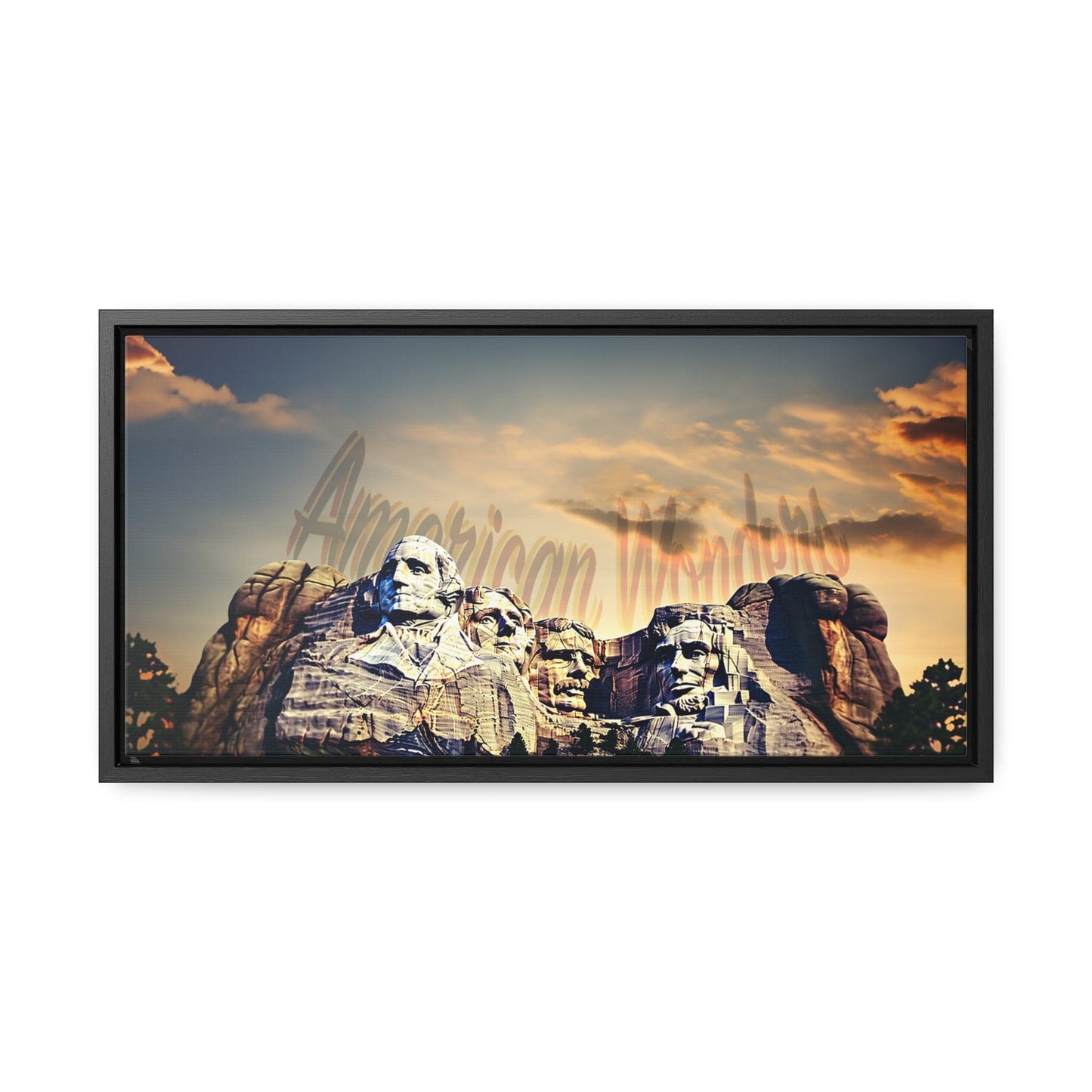 Mount Rushmore Framed Gallery Canvas Wraps