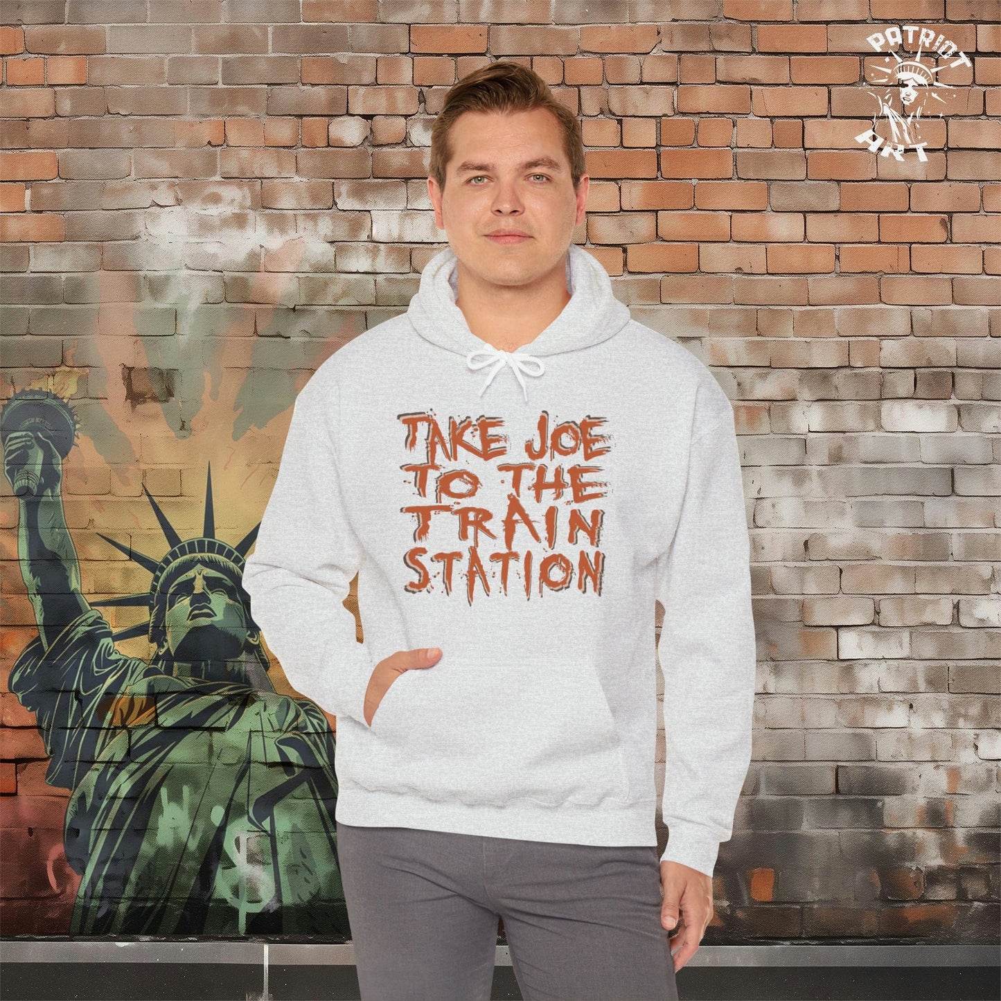 Trump Takes Joe to the "Train Station" Hoodie