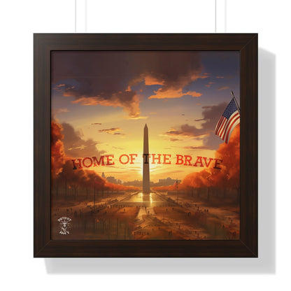 Home of the Brave Framed Poster