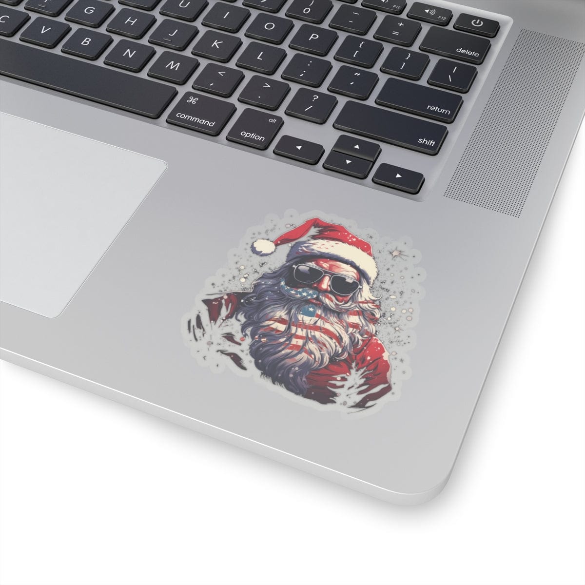 Patriotic Santa Kiss-Cut Stickers