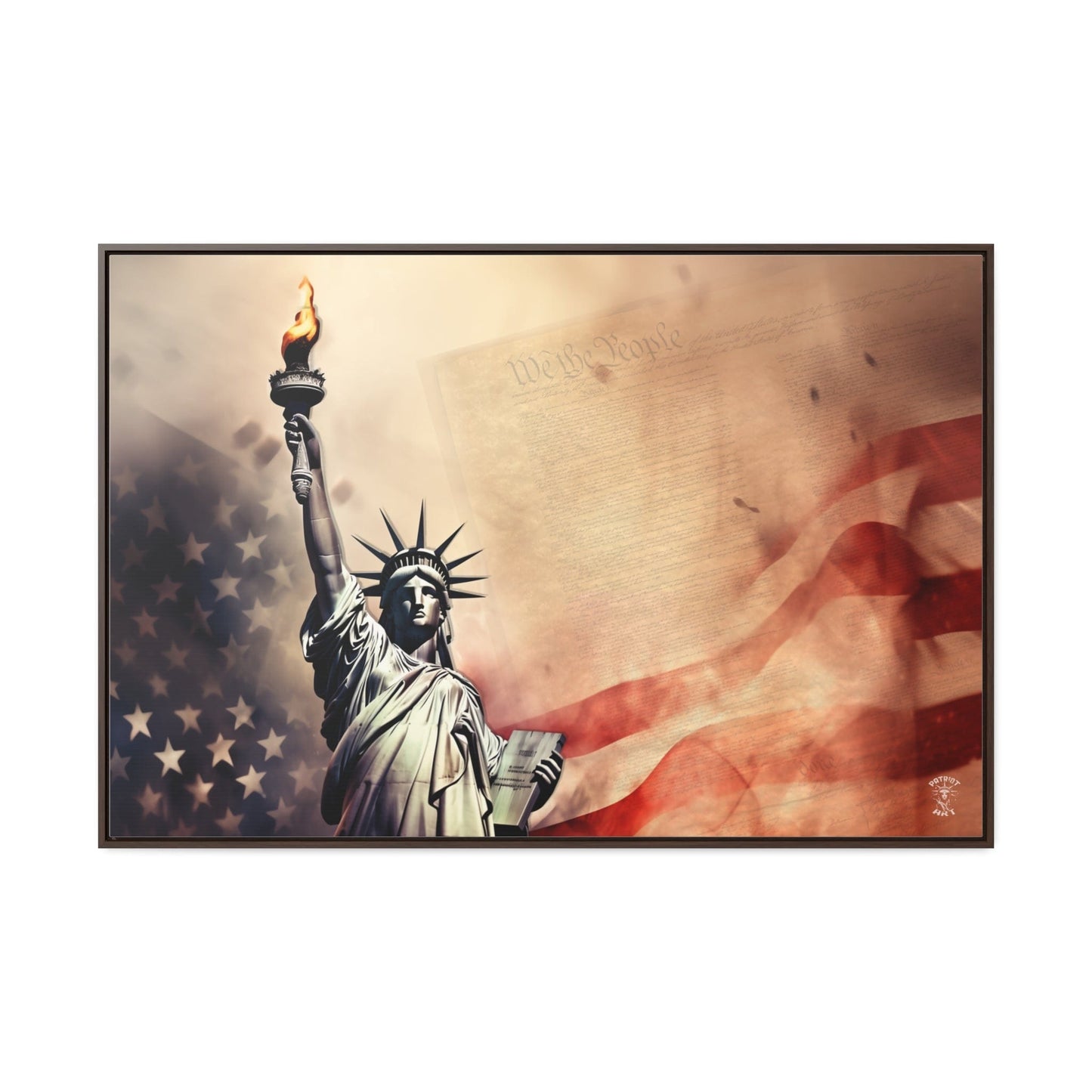 We the People Framed Gallery Canvas Wrap