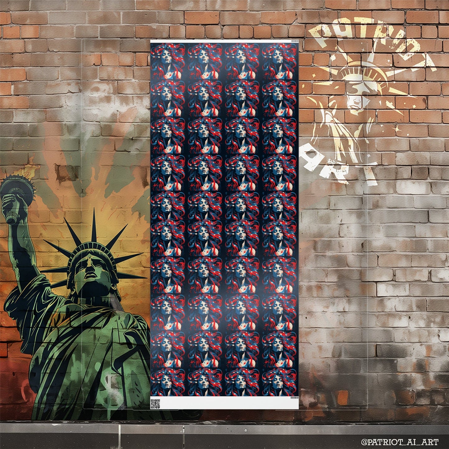 American Woman Wrapping Paper