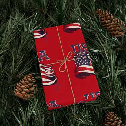 American Flag USA Wrapping Paper