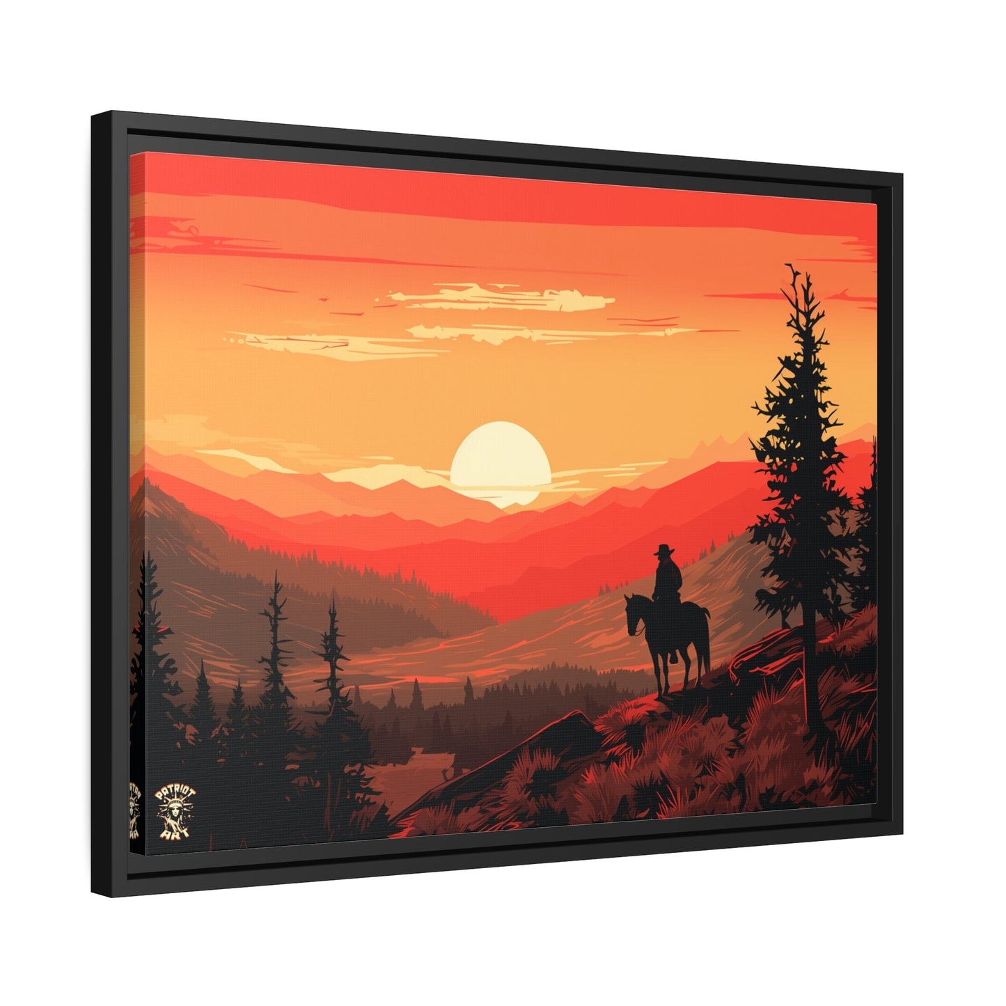 The Lone Ranger Matte Canvas, Black Frame