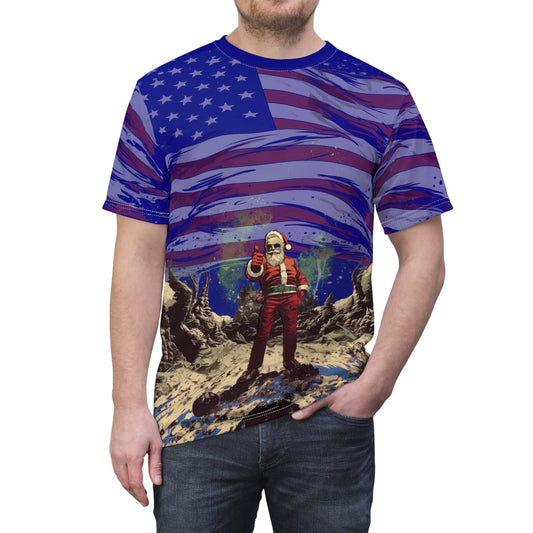 Santa Thumbs Up - All Over Print - T-Shirt