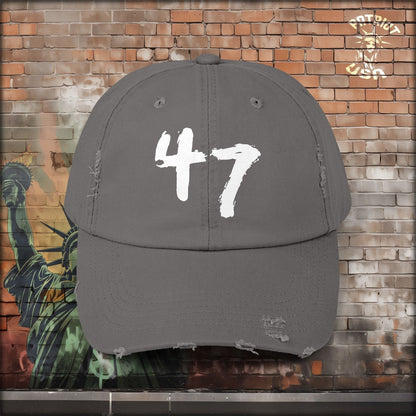 47 Distressed Cap