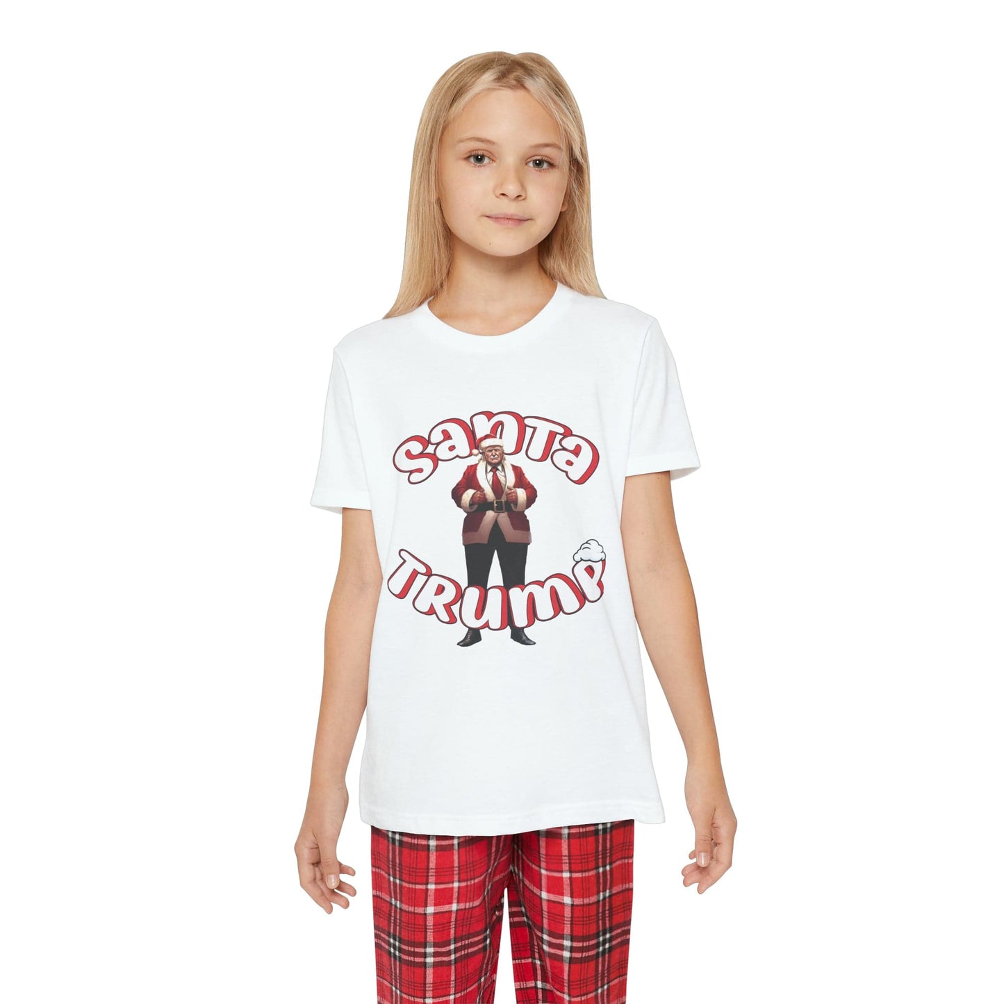 Santa Trump Youth Short Sleeve PJ Set