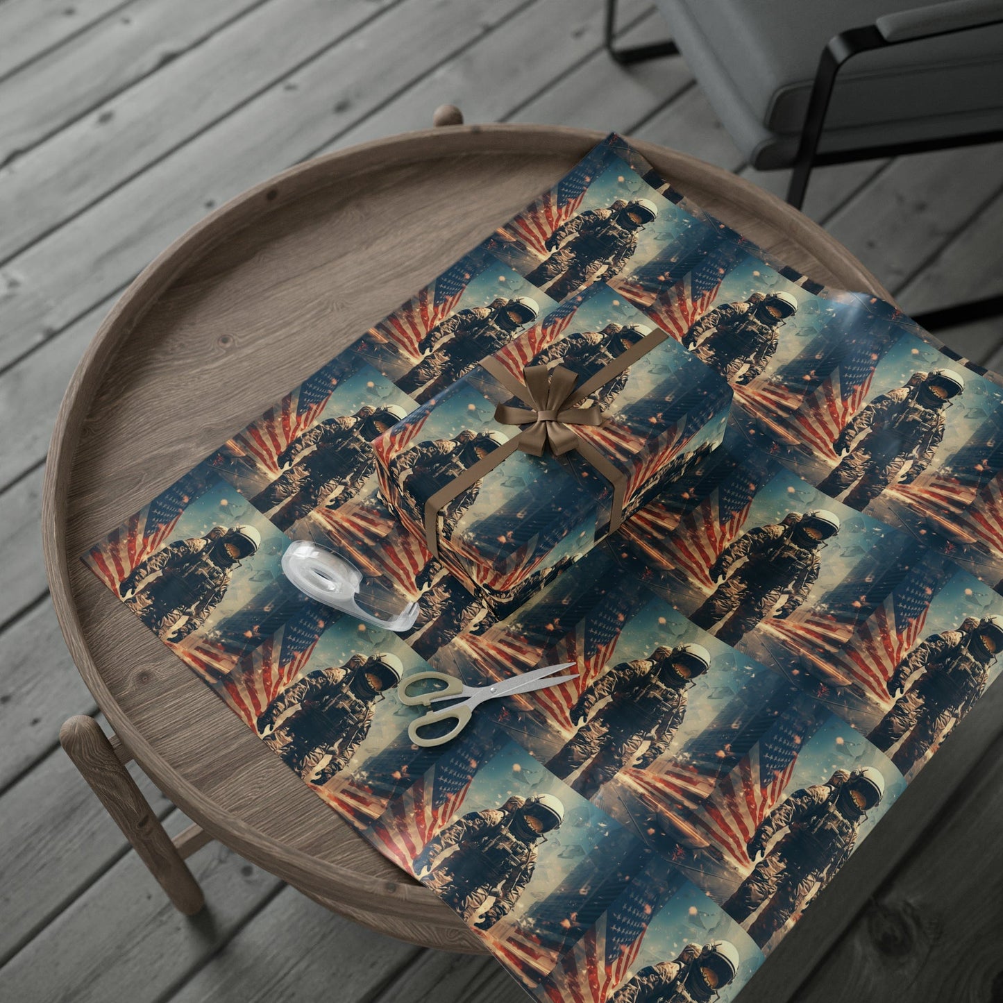 Astronaut in the City Wrapping Paper - 3 Sizes